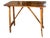 Small capretta table hand-made in Italy in the early 1900s using walnut and pegged construction. The table is tall and...