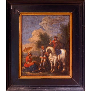 Unknown, 17th Century Knight Oil Painting on Canvas, Framed, Old Masters Style For Sale