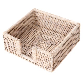 Artifacts Rattan Cocktail Napkin Holder For Sale