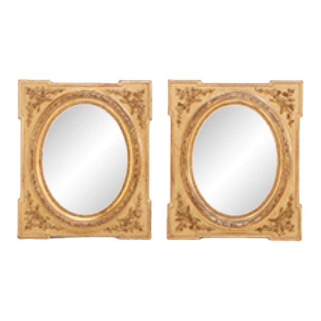 A Pair of Napoleon III Style Giltwood and Gesso Picture Frames, 19th C. For Sale