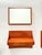 German Orange Plastic Wall Cabinet with 4 Mirrors, Coat Racks & Shelves, 1960s, Set of 14 For Sale - Image 9 of 11