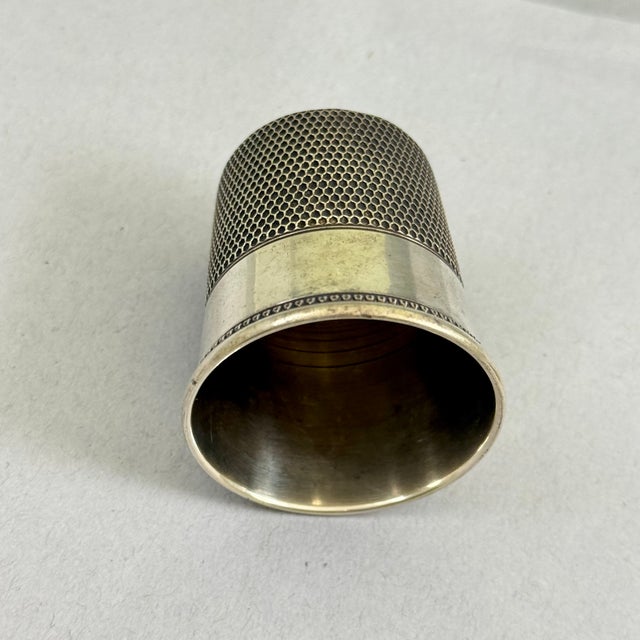 Metal Simons Bros. Sterling Silver Thimble Two Oz. Jigger Measure Bar Tool For Sale - Image 7 of 11