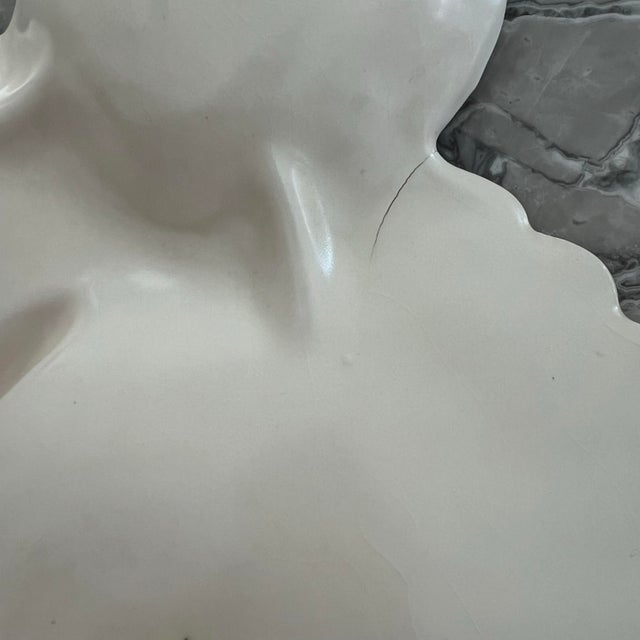 Handmade coastal shell platter for serving or display! Signed on the back by the artist. Painted in vibrant pink / coral...