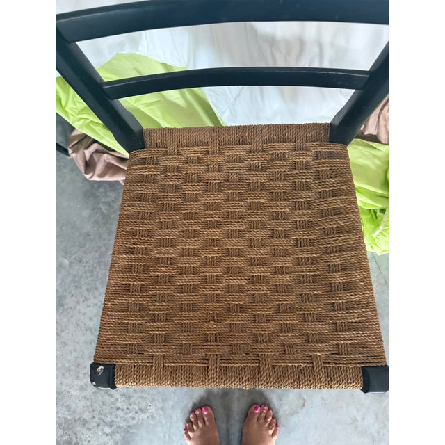 Italian Mid Century Italian Ladder Back Chairs For Sale - Image 3 of 3