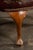 Vintage Tufted Leather Wingback Chesterfield Armchair in Oxblood For Sale - Image 9 of 14