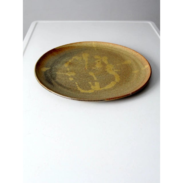 Late 20th Century Vintage Studio Pottery Platter For Sale - Image 5 of 8