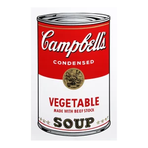 Campbell's Soup Can: Vegetable, Andy Warhol Screen Print