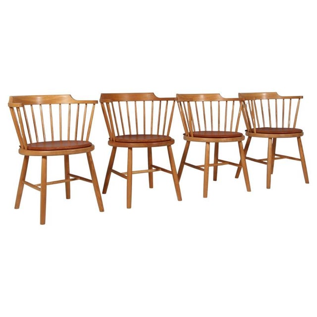 Model 3249 Pub Chair in Ash attributed to Børge Mogensen for Fredericia, 1960s For Sale - Image 12 of 12