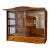 1950s Breakfront, Mid-Century Modern Unusual, Oak China Cabinet, Top Only. For Sale
