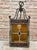 Wrought Iron and Stained Glass Ceiling Lantern Lamp, 1950s For Sale - Image 16 of 18