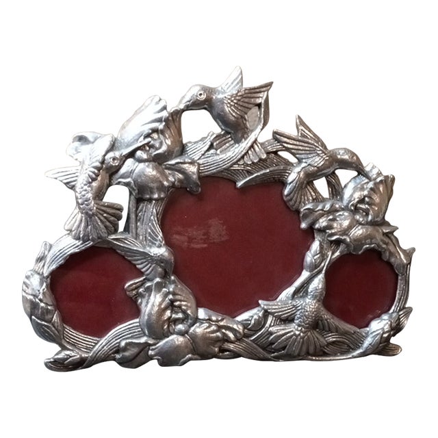 1980s Arthur Court Humming Birds Collage Photo Holder For Sale