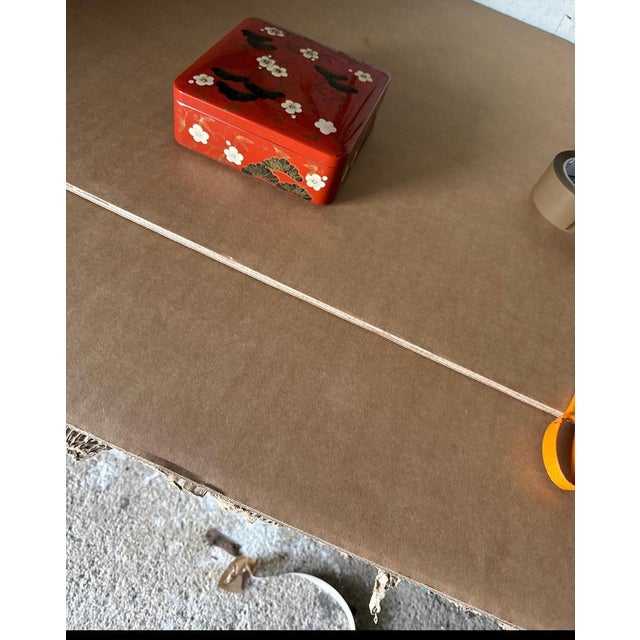 20th Century Black and Orange - Red Color Box in Lacquered Wood, Vietnam For Sale - Image 11 of 13