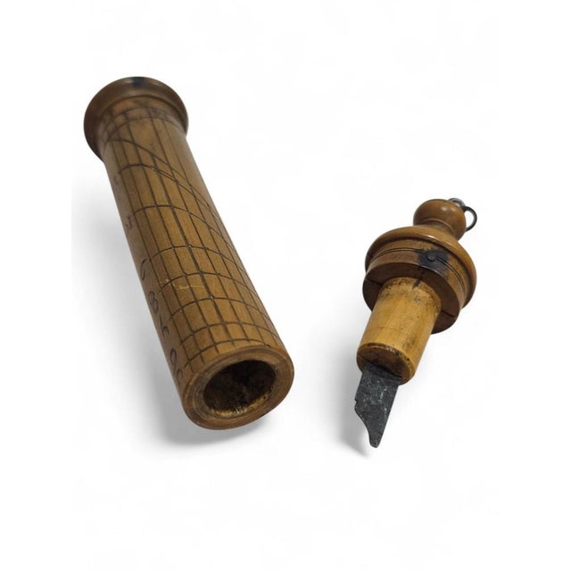 Portable Shepherds Column Sundial in Carved Wood, 1760s For Sale - Image 9 of 12