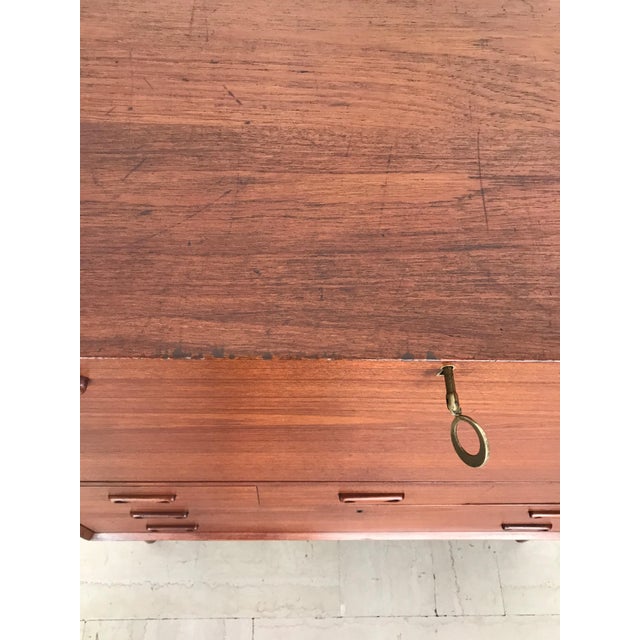 Scandinavian Bar Cabinet in Teak attributed to Peter Hvidt & Orla Molgaard Nielsen for Søborg Møbelfabrik, 1960s For Sale - Image 9 of 16