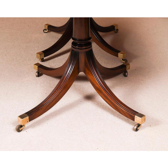 Vintage Dining Table by William Tillman and Hepplewhite Revival Dining Chairs, 1980s, Set of 11 For Sale - Image 11 of 18