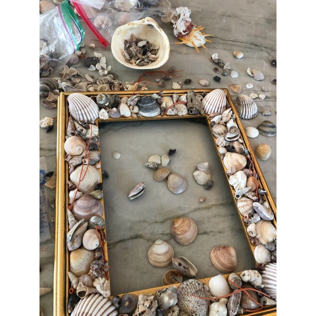 Contemporary Coquillard & Co. Tony Duquette-Style Seashell Frame For Sale In Los Angeles - Image 6 of 7