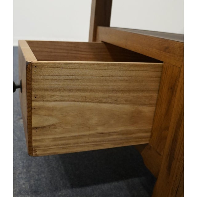 Sunny Designs Rustic Oak Counter Height Dining Table W. Self Storing Leaf in Golden Brown Finish For Sale - Image 11 of 12