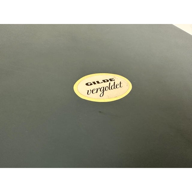 Art Deco Style Gold-Plated Mirrored Glass Serving Tray from Gilde, 1950s For Sale - Image 11 of 12