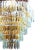 1970s 1970's Modernist Hanging Crystal Brass Chandelier For Sale - Image 5 of 10