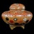 Japanese Small Japanese Cloisonne Censer Phoenix Motif Meiji Period For Sale - Image 3 of 12