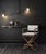 Director White Vegan Leather & Gold Steel Counter Stool For Sale - Image 9 of 10