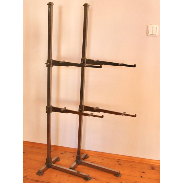 This French étagère was used in boulangeries and patisseries in the 1920s. The two tiers are made of solid nickel-plated...