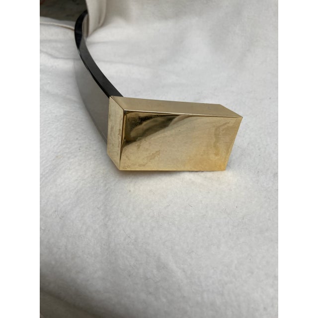 Contemporary 1990s Fontana Arte Art Glass Italian 24" Towel Bar For Sale - Image 3 of 6