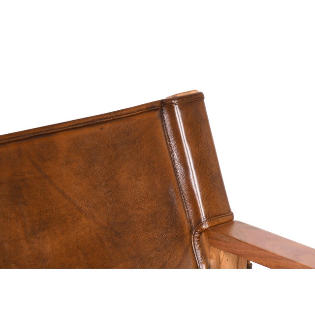 Kenneth Ludwig Chicago Lambden Leather Side Chair For Sale - Image 4 of 9