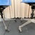 Blue Pair of Eames for Herman Miller Blue Fiberglass Rolling Chairs For Sale - Image 8 of 8