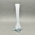 Mid-Century Modern Vintage MCM Twisted White Cased Clear Glass Bud Vase For Sale - Image 3 of 8