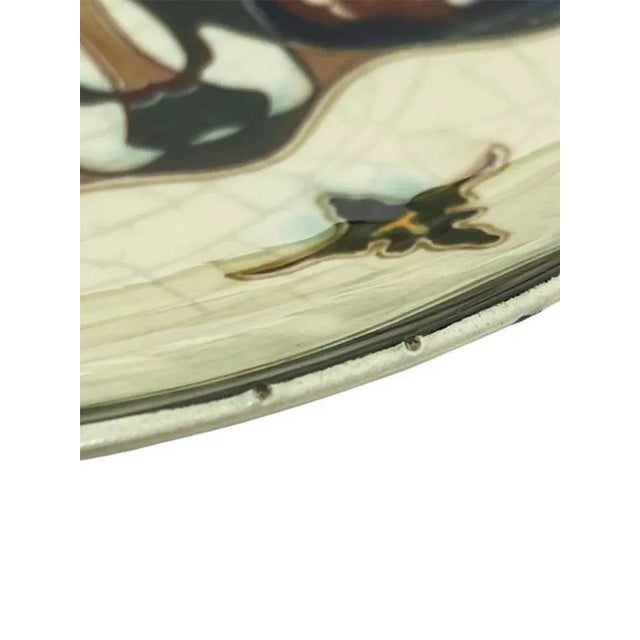 Black Dutch Earthenware Wall Plate from Rozenburg, 1910 For Sale - Image 8 of 9