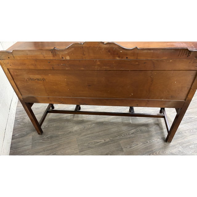 Antique Art Deco or Jacobean Revival Style Sideboard Buffet Server Console For Sale - Image 11 of 11