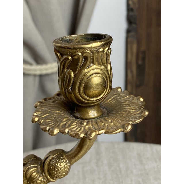 Vintage Bronze Chimera Candlesticks, 1920s, Set of 2 For Sale - Image 13 of 18