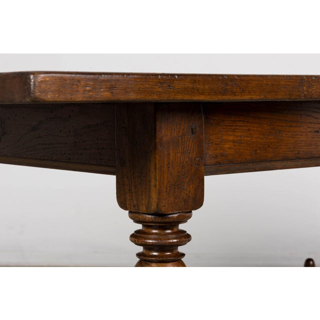 Late 19th Century French Louis XIV Style Oak Dining Table For Sale - Image 9 of 18