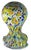 15+ In. Tall Bulbous Multicolor Ruffled Art Glass Confetti Multicolor Vase For Sale In New York - Image 6 of 18