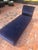 Modern Modern Chaise in Blue Velvet Attributed to Dialogica For Sale - Image 3 of 9