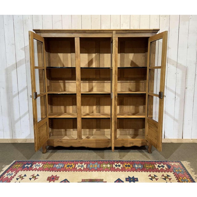 School Library Bookcase in Chestnut Wood, 1950s For Sale - Image 3 of 16