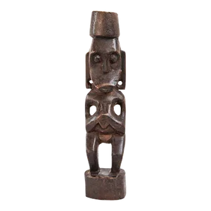 Vintage Borneo Wood Female Figure
