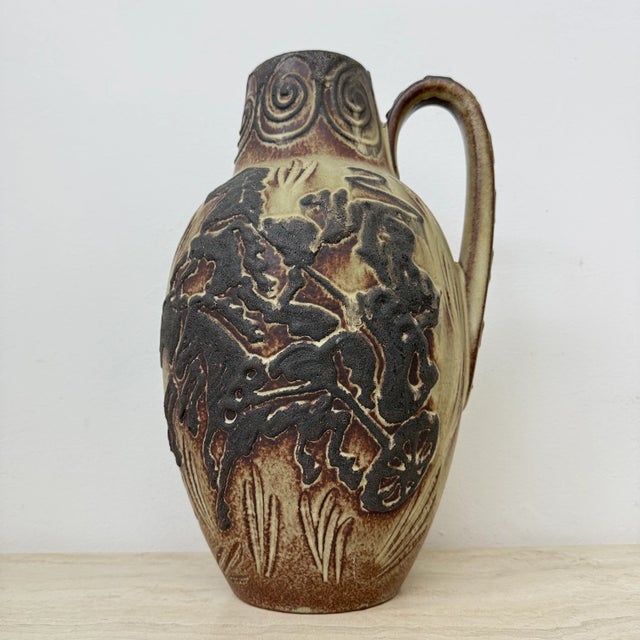 Vintage West German Vase with Horse Decor from Scheurich, 1970s For Sale - Image 18 of 18