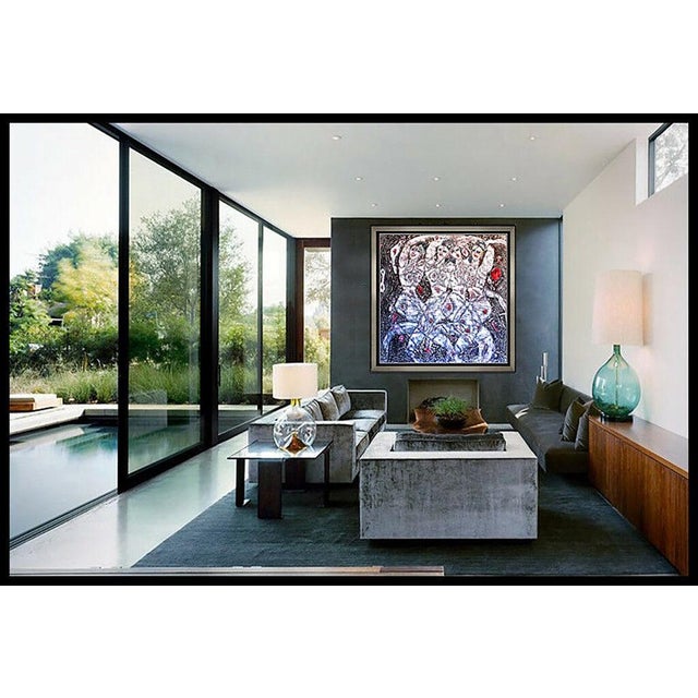 Message us to inquire about custom framing options! (Included for free with every purchase) The artwork here, "Joy", is an...
