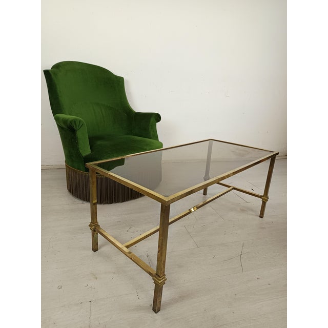 Vintage Gold Brass Coffee Table, 1950s For Sale - Image 14 of 18