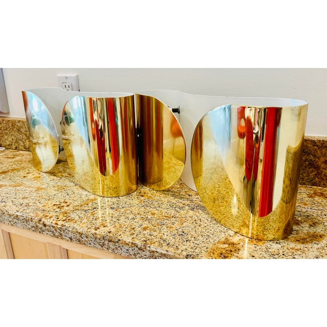 1970s 1970's Foglio Sconces by Tobia and Afra Scarpa for Flos - Set of 2 For Sale - Image 5 of 9