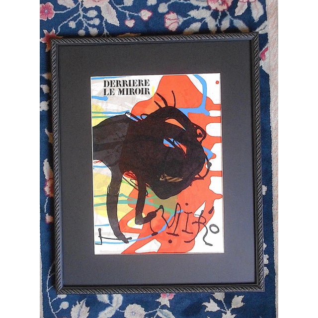 1970s Vintage Mid Century Ltd. Ed. Lithograph-Joan Miro-Derriere Le Miroir-1973 For Sale - Image 5 of 5