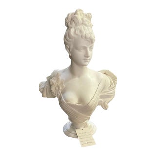 Mid 19th Century Italian Marble Bust For Sale