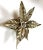 Very nice brass flower wall light, designed by Willy Daro and made in Belgium by Light Company Massive in the 1970s. This...