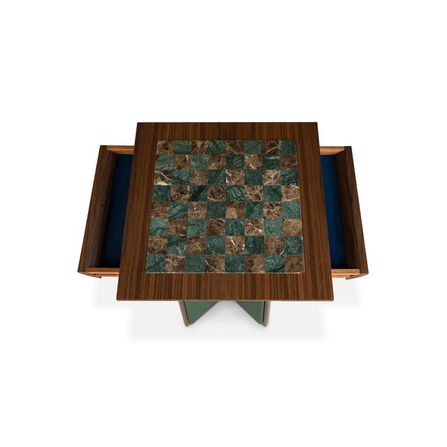 Howard Chess Table by Wood Tailors Club For Sale - Image 9 of 12