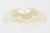 Gold Vintage Murano Round Flower Glass Bowl, White With Gold Aventurine, 1980's, Italy For Sale - Image 8 of 9