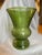 1970s Large Glass Vase Soreno Green Ripple Textured Glass Vase For Sale - Image 9 of 9