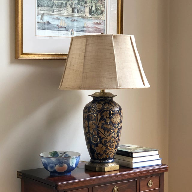 Vintage Japanese Peach Tree Decorative Porcelain Bowl For Sale - Image 10 of 12