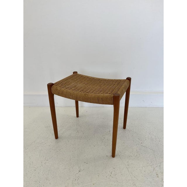 Danish Model 80 Stool in Teak by Niels O Møller for J.L. Møller, 1960s For Sale - Image 4 of 9